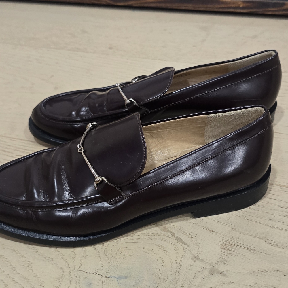 Gucci Brown Leather Horsebit Loafers - Picture 5 of 11